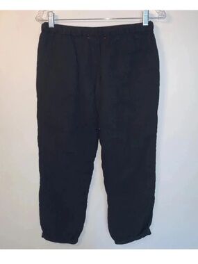 Xirena Black Textured Cropped Tapered Jogger Pants XS